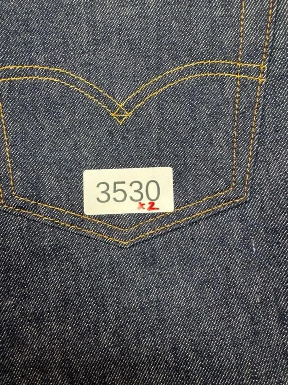 Levi's 501 Jeans Mens 38x36 Blue Raw Straight Button Fly Shrink-To-Fit Denim